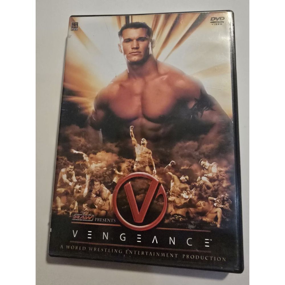WWE RAW Vengeance 2004 DVD Wrestling Benoit Triple H Jericho Batista Orton Flair